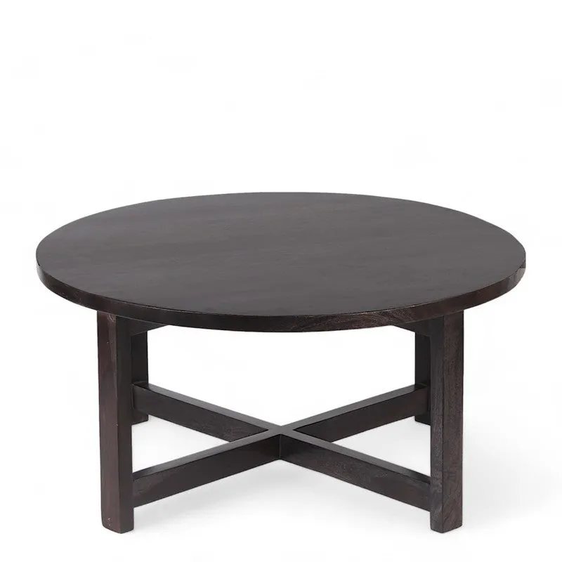 Ixeron Sheesham Wooden Center Table with Stools and Cushions (Brown) - Nine Piece Set media 5