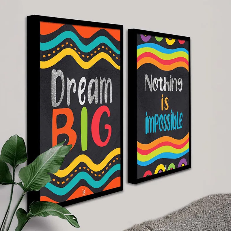 Nothing Is Impossible Wall Art - Set Of Two media 4