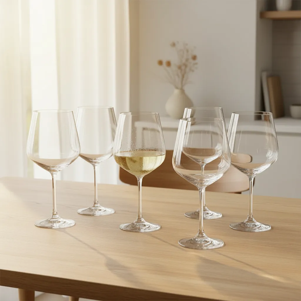 Santorini Bohemia Crystal Wine Glass (570mL) - Set of Six media 1