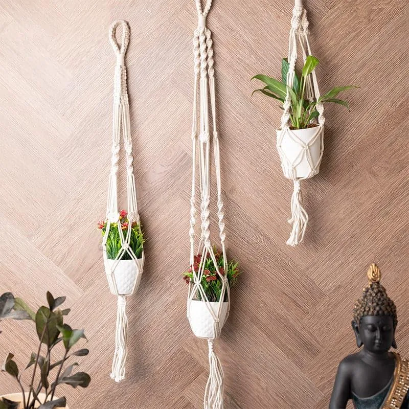 Broda Macrame Planter - Set Of Three media 1