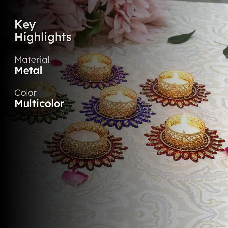 Vadera Tealight Candle Holder - Set Of Six media 2