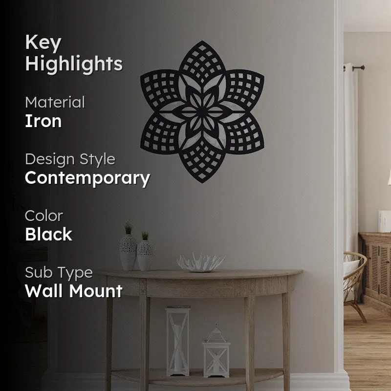 Simo Mandala Black Iron Wall Accent media 2