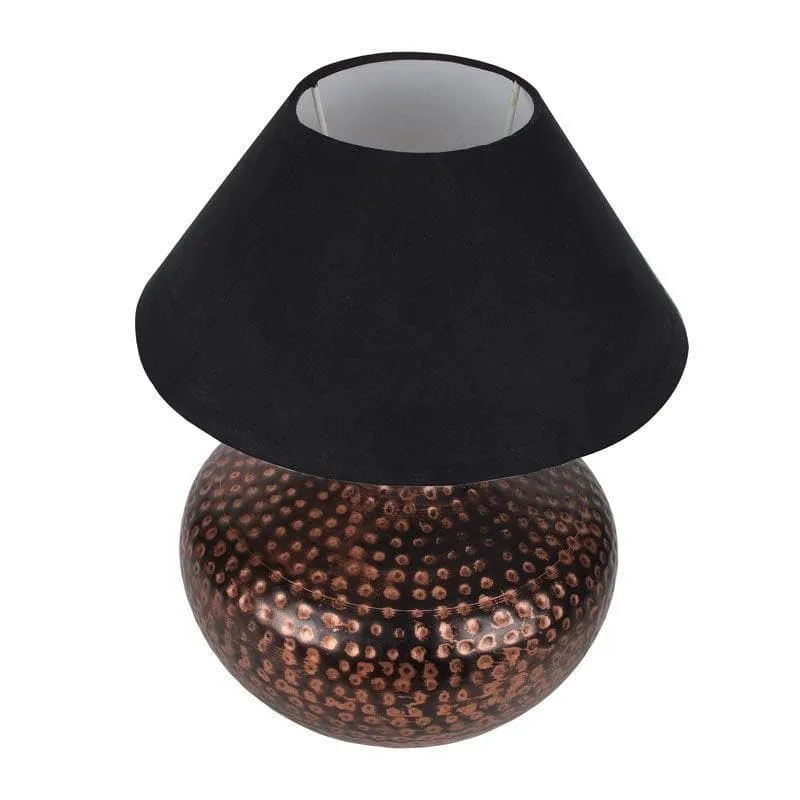 Nihita Fabric Table Lamp - Black,Bronze media 3
