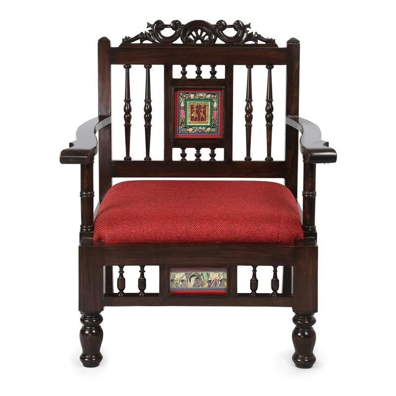 Riviera Teak Wood Accent Chair media 4