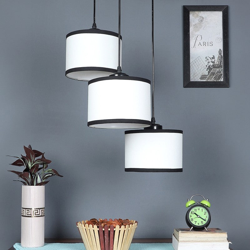 Lumera Drift Metal Ceiling Lamp - White & Black media 3