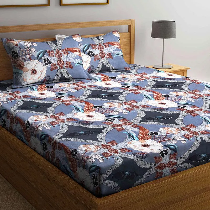 Casper Floral Bedsheet - 150 GSM media 3