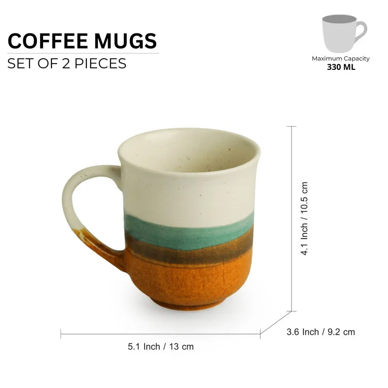 Zevo Ceramic Coffee Mug (330 mL Each) - Set of Two media 5