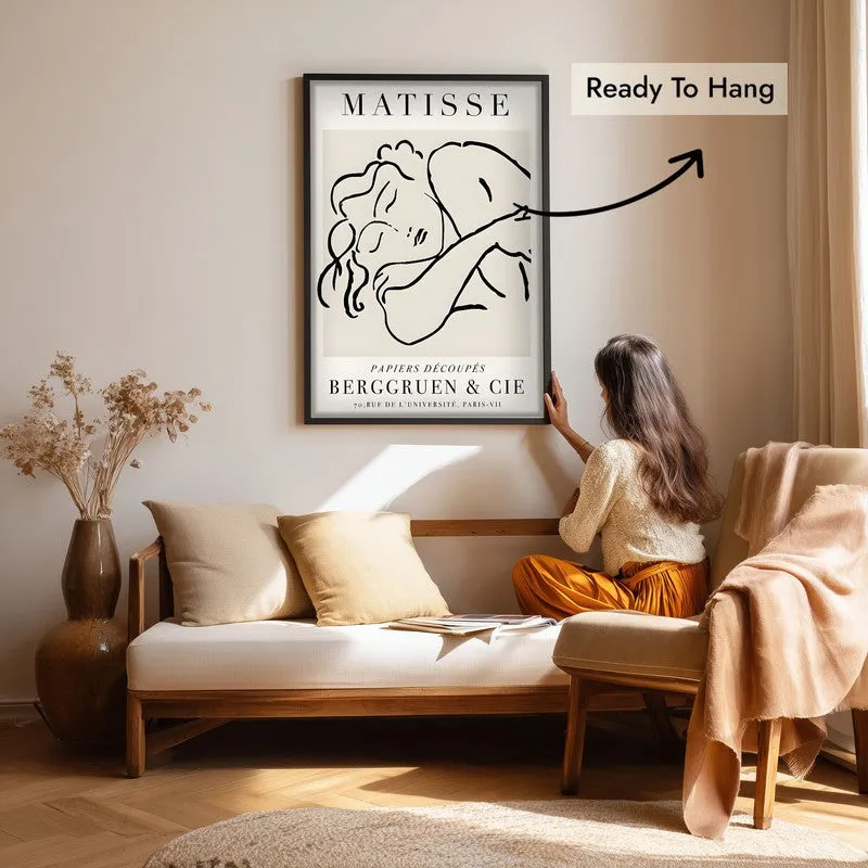 Repose Canvas Wall Painting With Black Frame media 7