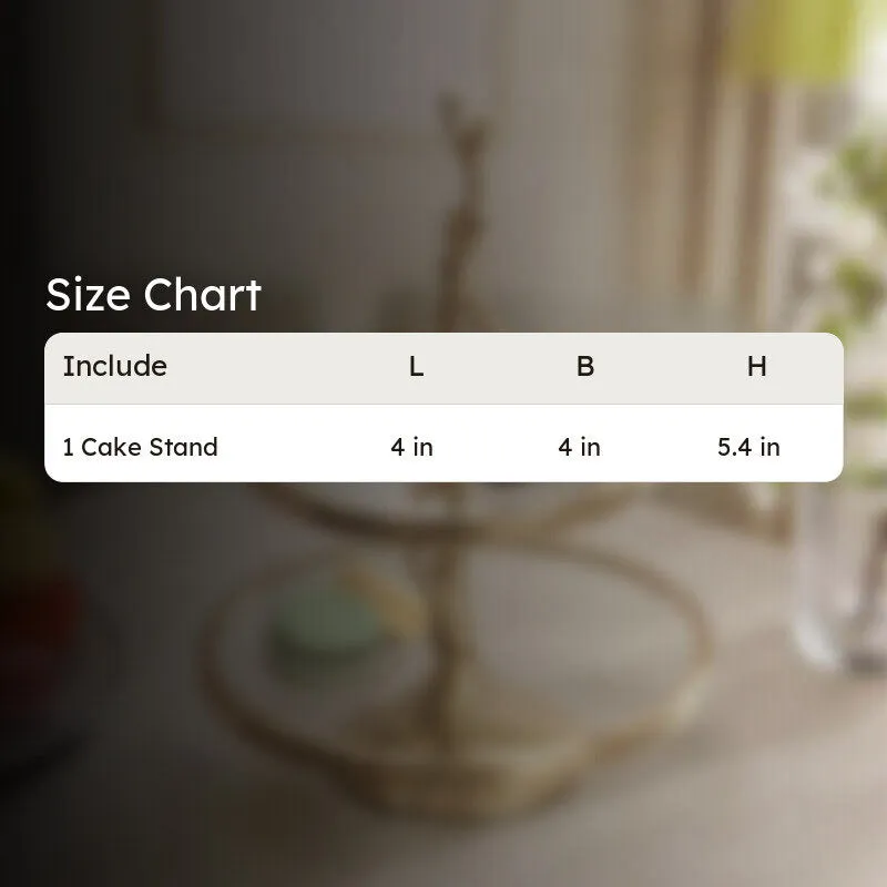 Golden Leaf Two Tiered Cake Stand media 7