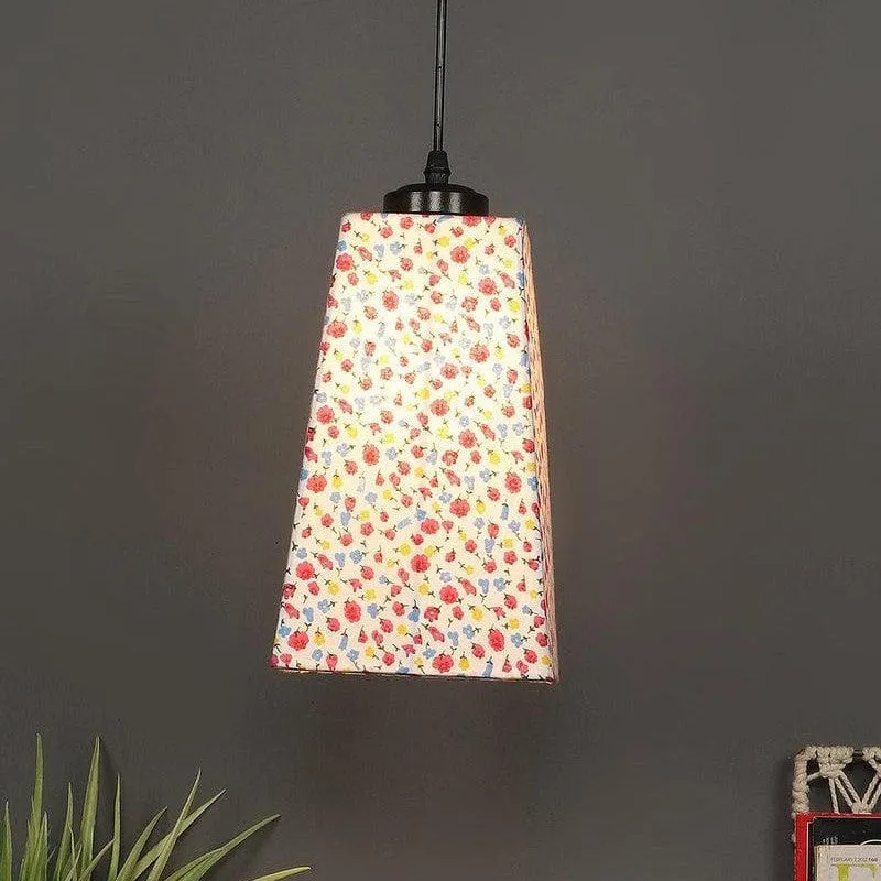 Kaleidoscope Asymmetrical Fabric Ceiling Lamp media 1