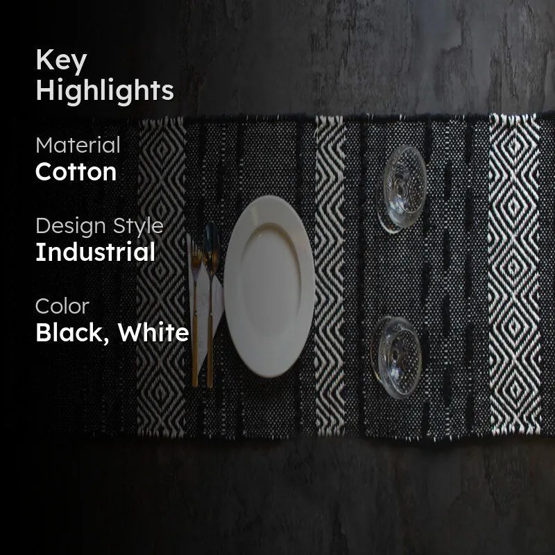 Misa Handwoven Cotton Table Runner media 2