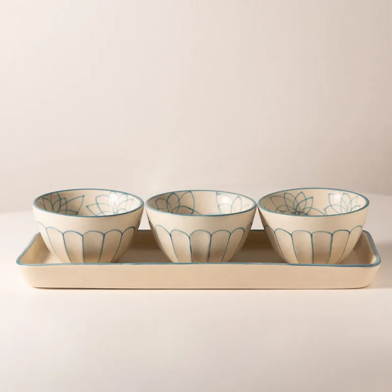 Ameira Snack Bowl With Tray - Four Piece Set media 5