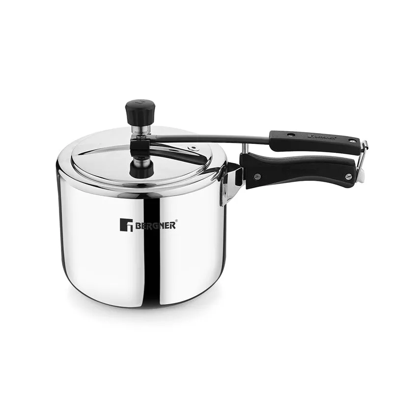 Bergner Stainless Steel Pressure Cooker With Inner Lid - 2500 mL media 3