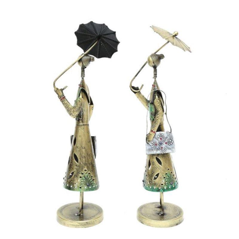 Jarga Tribal Couple Showpiece - Set Of Two media 3