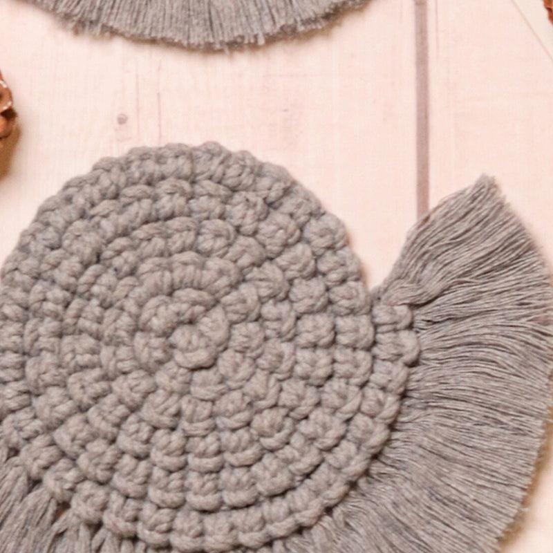 Dover Handcrafted Coaster (Grey) - Set Of Two media 3