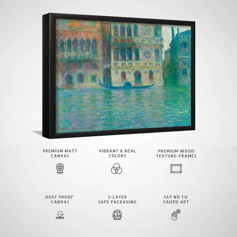 Venice, Palazzo Dario By Claude Monet - Black Frame media 3