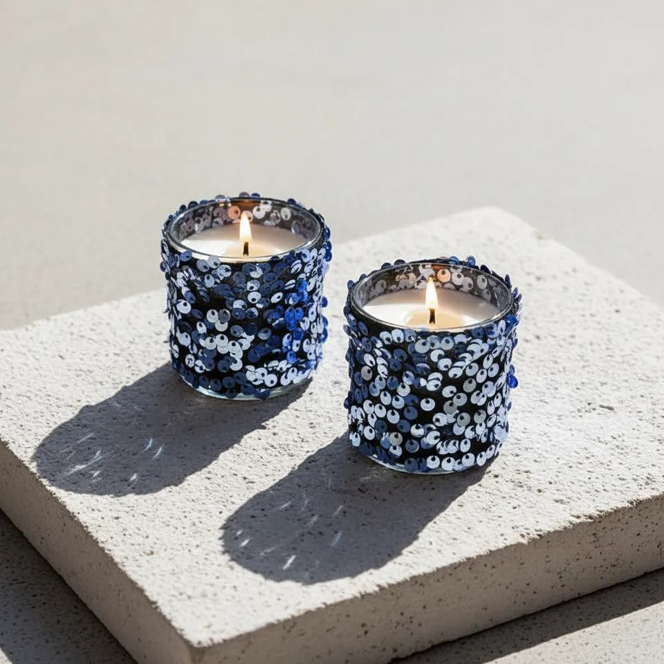 Midnight Blue - Set of 2 Scented Votive Candles media 1