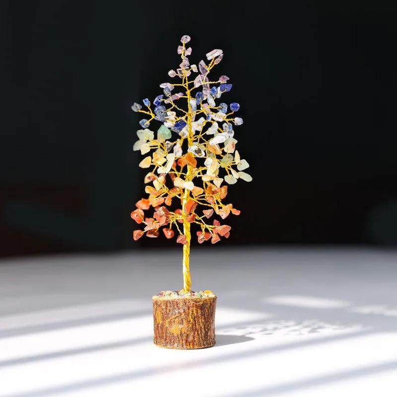 Seven Chakra Gemstone Tree Decorative Showpiece media 4