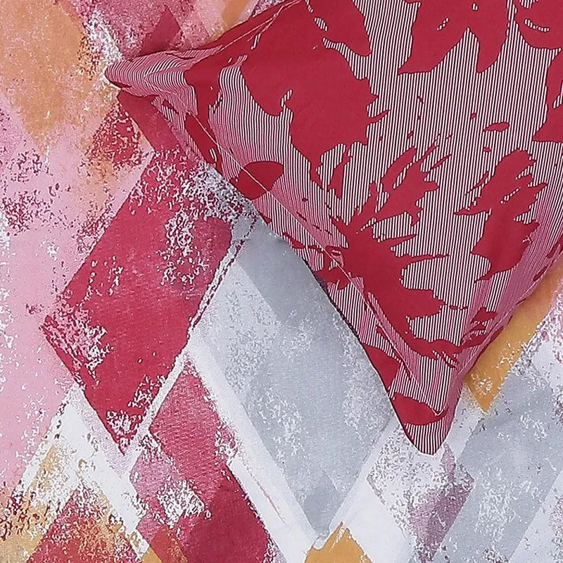 Monte Carlo Modern Muse Cotton Bedsheet (Pink) - 104 TC media 6
