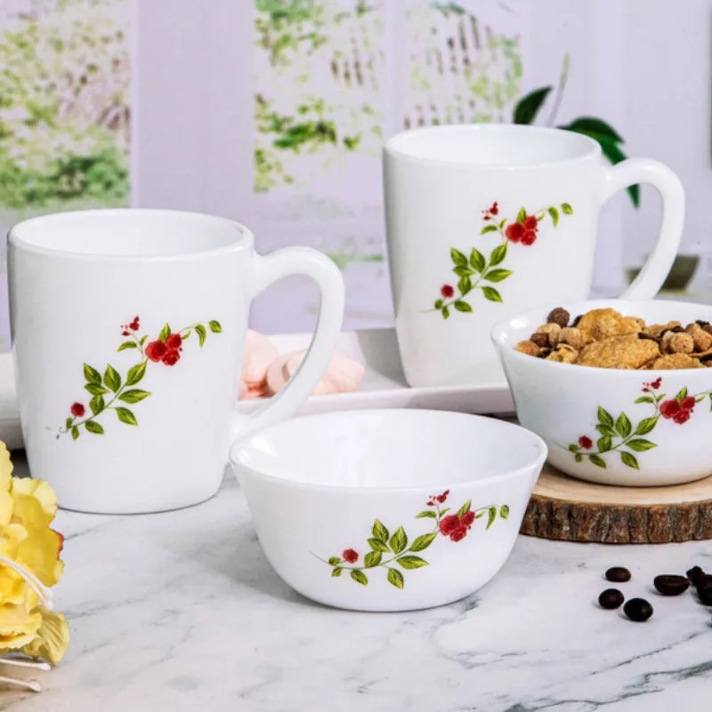Cello Rosette Ethnic Tea & Snack Set - Four Piece Set media 1