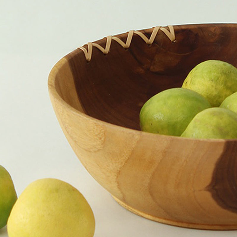 Timber Weave Wood Fruit Bowl media 4