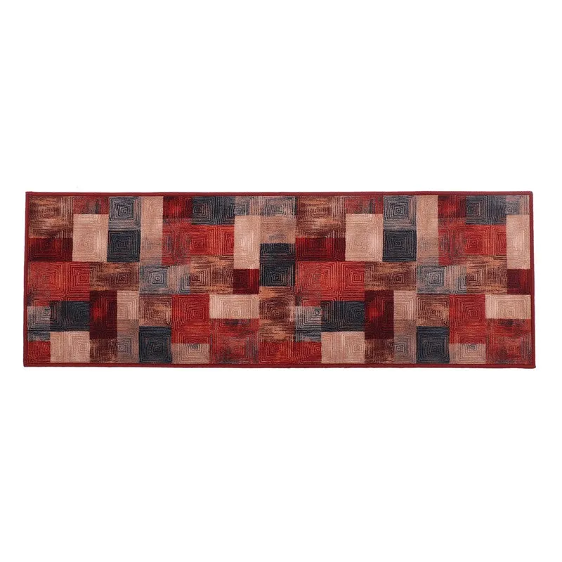 Symmetra Nylon Runner Rug - Red,Blue media 1