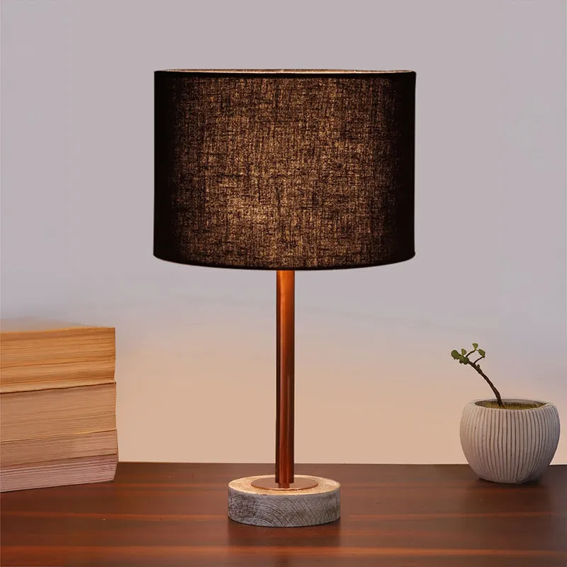 Cotin I Rodin Wooden Table Lamp - Black,Copper,White media 2