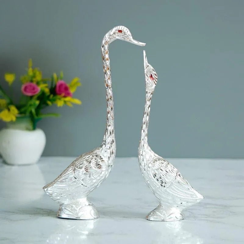 Swan Souls Showpiece (Silver) - Set Of Two media 1