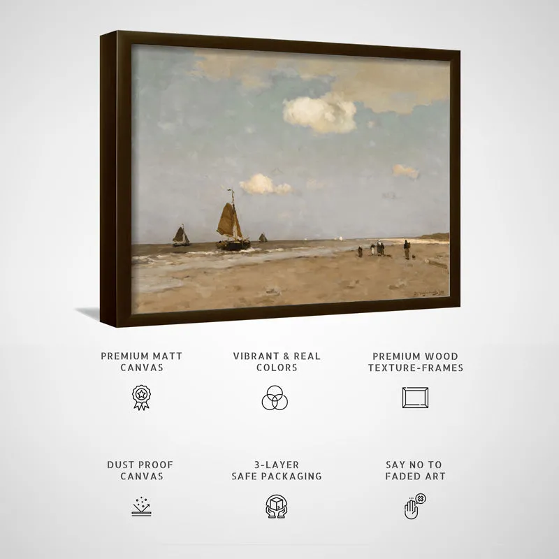 Sails & Skies Wood Wall Art With Frame - Black media 6