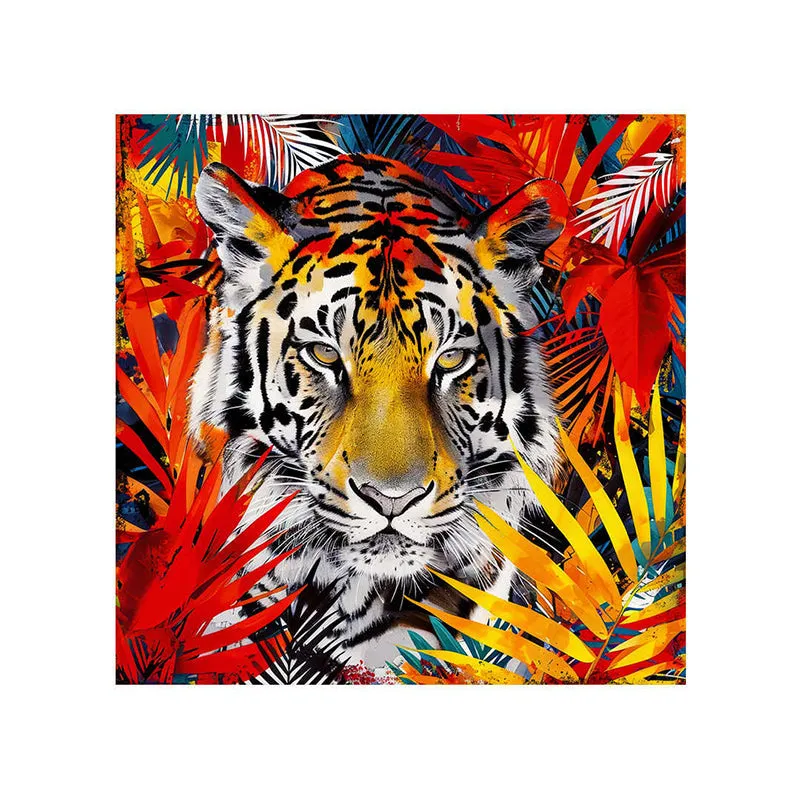 Wild Tiger Wall Painting media 5