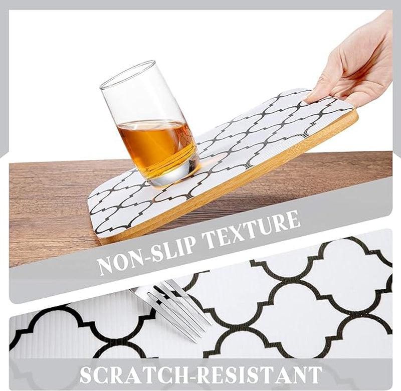 Roma Ethnic Kitchen Shelf Liner Mat (White) - Set Of Two media 9