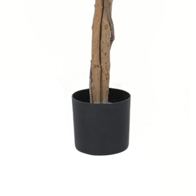 Jadelle Artificial Ficus With Black Plastic Pot - 6 Feet media 4