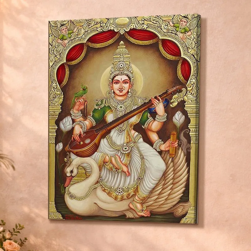 Saraswatis Melody Canvas Wall Art & Paintings media 4