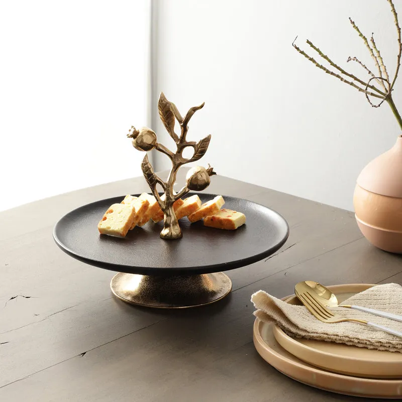 Pomegranate Delica Cake Stand - Black & Gold media 1