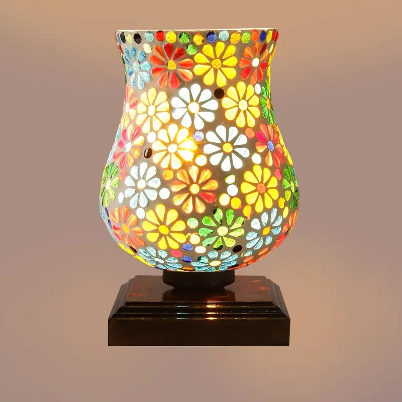 Lumique Mosaic Glass Table Lamp - Multicolor media 8