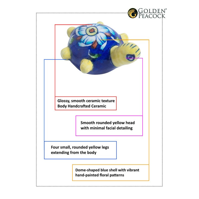 Mystic Tide Turtles Showpieces(Blue) - Set Of Two media 7