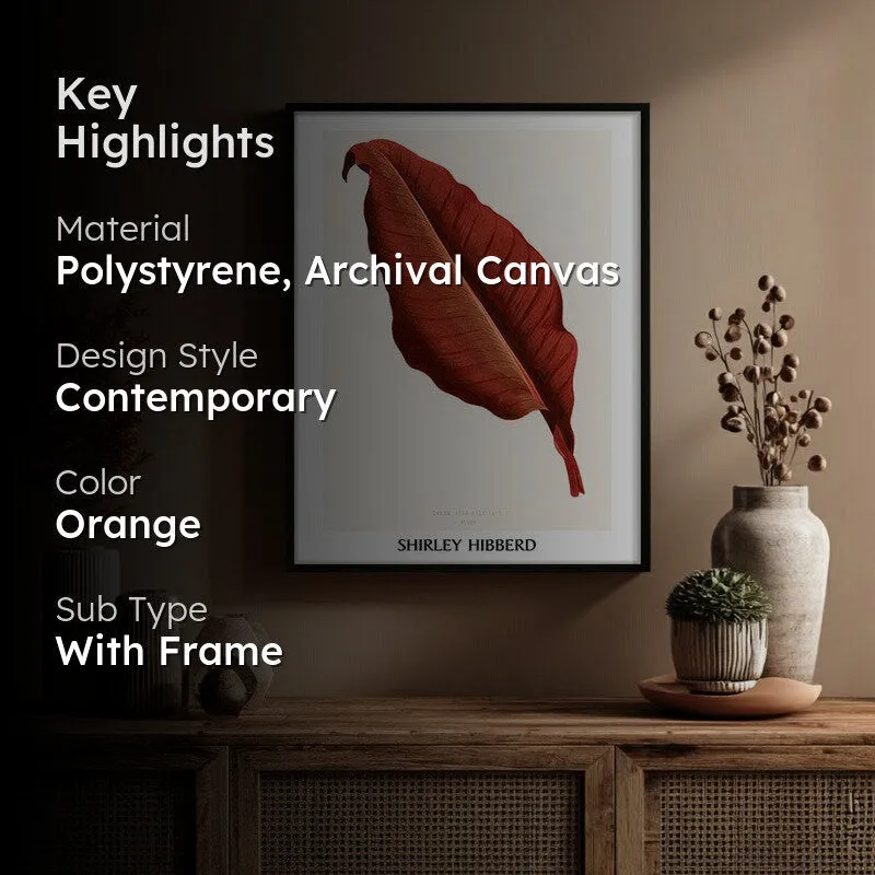 Canna Atro Nigricans Shirley Hibberd Archival Canvas Wall Painting - Black Frame media 2
