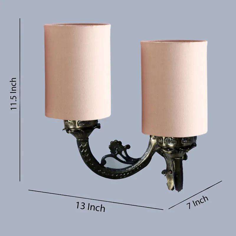 Vintage Duo Metal Wall Lamp - Beige media 4