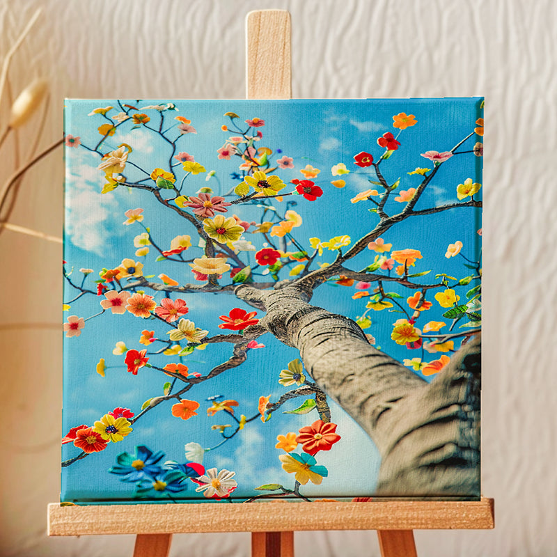 Floral Branches Canvas Showpiece