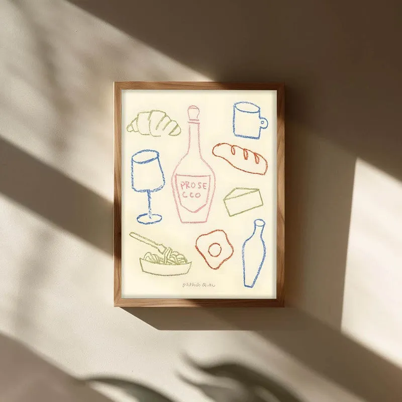 Flavour Feast Archival Canvas Wall Art - Brown media 3