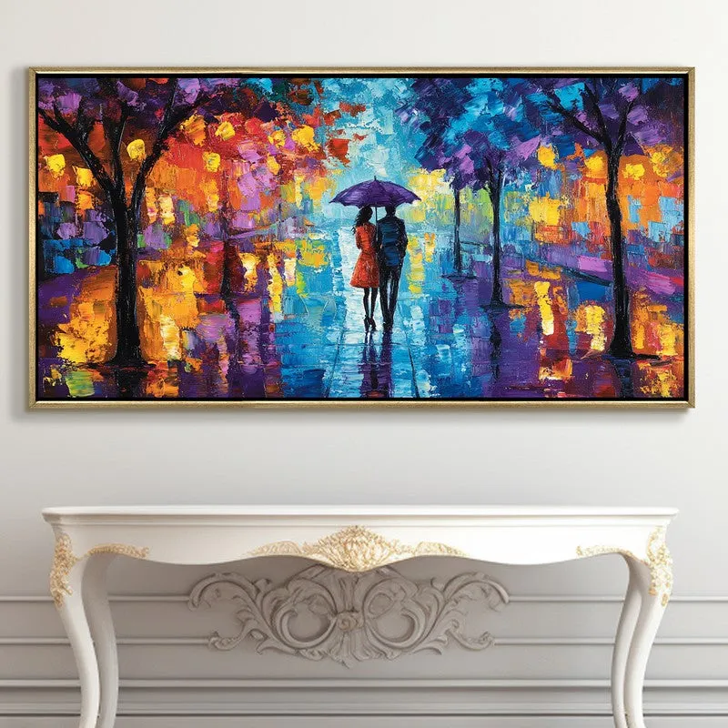 Glowwalk Canvas Wall Painting With Frame media 5
