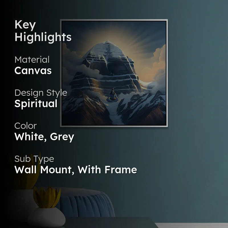 Serenity Of Kailash Wall Art With Frame media 2