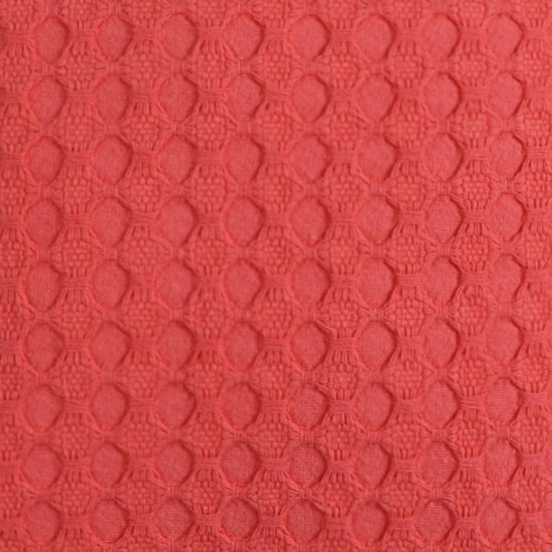 Vienna Waltz Solid Cotton Cushion Cover (Red) - Set Of Two media 4