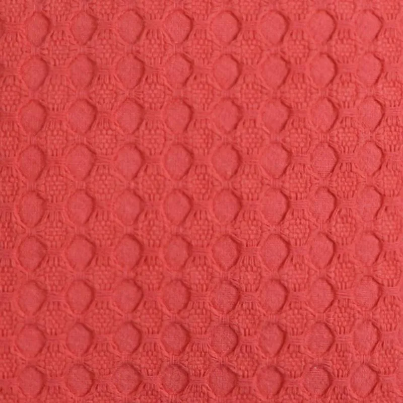 Vienna Waltz Solid Cotton Cushion Cover (Red) - Set Of Two media 4