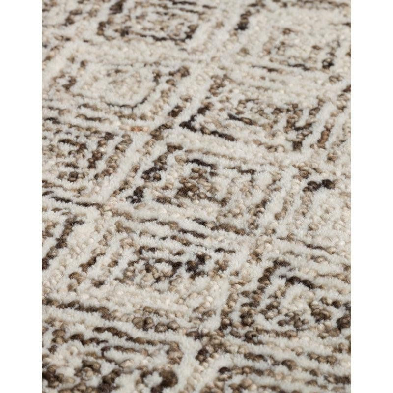 Timeless Textures Hand Tufted Wool Rug - Brown & White media 7