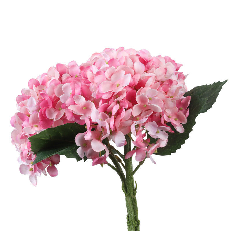 Artificial Realistic Hydrangea Bouquet - Pink media 3