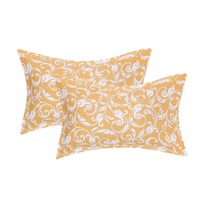 Monte Carlo Amrit Paisley Cotton Bedsheet (Yellow) - 104 TC media 8