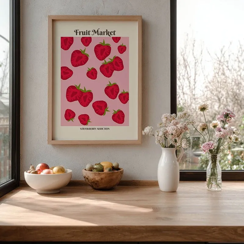 Berry Bliss Archival Canvas Wall Art - Brown media 7