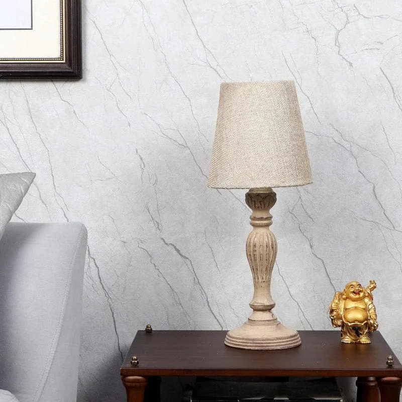 Maritza Vidara Fabric Table Lamp - White media 3
