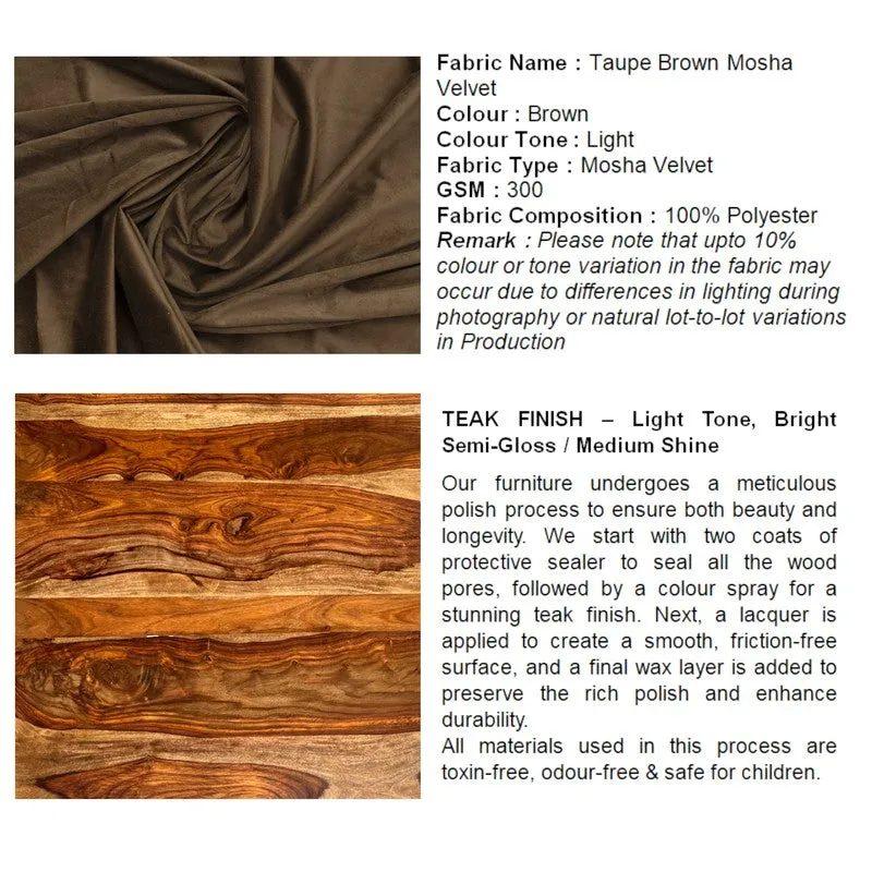 Ravro Sheesham Wooden Bench - Brown media 6